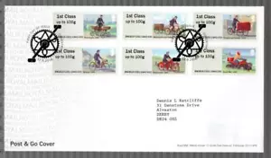 GB 2018 POST & GO MAIL BY BIKE FDC (COVENTRY) - Bild 1 von 1