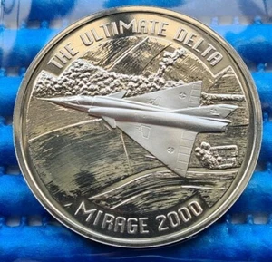 MIRAGE 2000 The Ultimate Delta Cupro-Nickel Medallion Dassault France - Picture 1 of 2