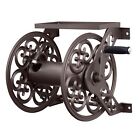 Products 708 Steel Decorative Wall Mount Garden Hose Reel, Holds 125-Feet of ...
