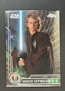 2023 Topps Chrome Star Wars #48 Anakin Skywalker BLACK WAVE REFRACTOR!