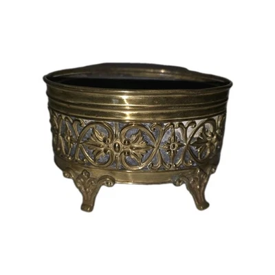 Jardinière, Cache Pot En Laiton Petit Modèle  - Photo 1/4