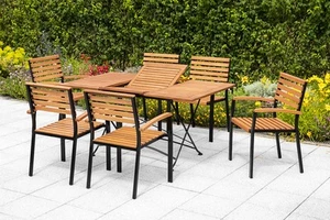 MX Gartenmöbel Schlossgarten 7tlg. Terrassenmöbel Biergarten Gartenganitur - Bild 1 von 4