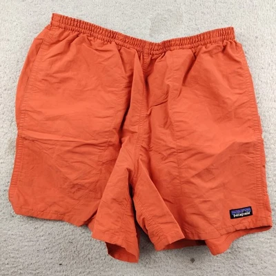 Patagonia Baggies Shorts Men’s Medium Orange Netplus Shells Lined 5" Inseam - Image 1 of 4