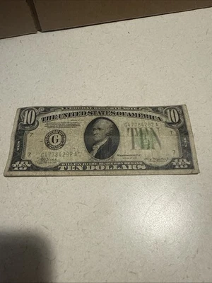 $10 1934  Federal Reserve Note  ** DAILY CURRENCY AUCTIONS - Image 1 of 4