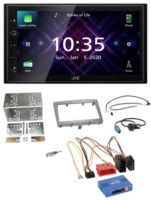 JVC DAB 2DIN Lenkrad Bluetooth USB Autoradio für Porsche Boxster 2004-2009 - Bild 1 von 4