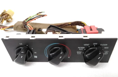 1 cabo Ford 1992 1996 F150 F250 A/C interruptor de controle de aquecedor de temperatura 1994 W10 - Imagem 1 de 4