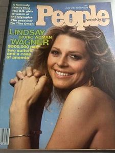 July 26 1976 PEOPLE MAGAZINE LINDSAY WAGNER COVER BEAUTIFUL TED KENNEDY ARTICLE - Picture 1 of 7