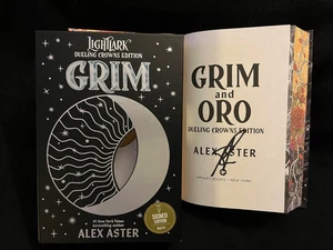 Alex Aster signed Grim and Oro 1st print hardcover book Dueling Crowns Edition - Picture 1 of 2