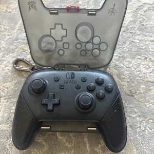 Nintendo Switch Wireless Video Game Pro Controller - Black - Case, Upgraded Grip - Picture 1 of 6