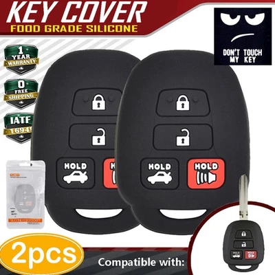 2X  4 Button Remote Key Case Cover Shell For Toyota Camry Corolla RAV4 2013 2020 - Image 1 of 4