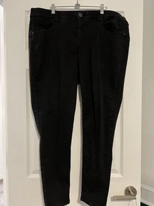 Democracy AB Solution Plus Size 20W schwarze weiche bequeme Jeans, Top Zustand - Bild 1 von 5