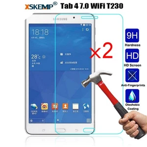 2Pcs Tempered Glass Screen Protector Samsung Galaxy Tab 4 7.0 T230 T231 T235 - Picture 1 of 16