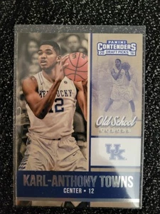 2016-17 PANINI CONTENDERS DRAFT PICKS OLD SCHOOL COLORS #11 KARL-ANTHONY TOWNS - Picture 1 of 2