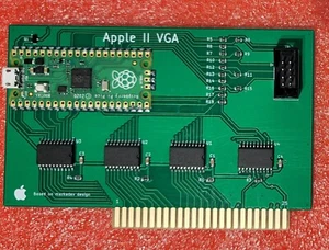 🇬🇧 Apple II II+ IIe VGA card with Raspberry Pi Pico. PCB ENIG (Gold plated) - Picture 1 of 6