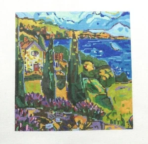 Patti Mann SAV Mike Savage Italian Countryside Handpainted Needlepoint Canvas - Picture 1 of 1