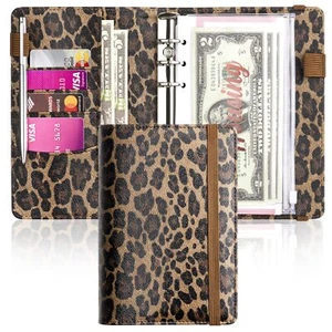 A6 Budget Binder for Money Saving Binder PU Leather Budget Planner with 8 Cash - Picture 1 of 7