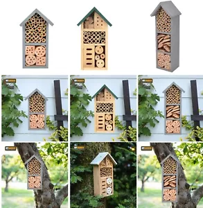 Holz Insekt Gartenwanze Hotel Bienen Schmetterlingsunterstand Haus Garten Nistkasten - Bild 1 von 30