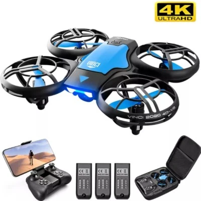 V8 Mini Drone with 4K UHD Camera Toy Quadcopter RC WIFI Controlling - Image 1 of 4