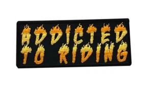 Parche de hierro adicto a montar - parche de motociclista - Imagen 1 de 1