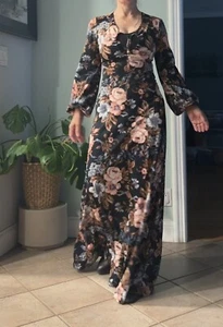 Maxi Vestido Psicodélico Años 70 "Sunday's Child, California" M - Imagen 1 de 16