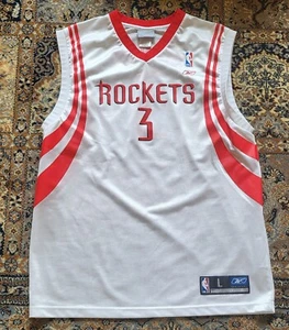 Vintage Houston Rockets Steve Francis #3 White Reebok Jersey L - Picture 1 of 2