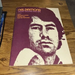 Neil Diamond Velvet Gloves and Spit Songbook PVC 1970s Hansen - Picture 1 of 7