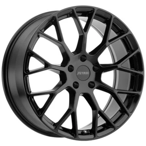 16x7 +40 Petrol P2B 5x4.5 Gloss Black Wheels (Set of 4) - Picture 1 of 2