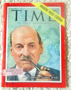 Vintage issue TIME Magazine September 20, 1954 British P.M. Clement Atlee - Picture 1 of 8