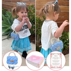 Little Girl Purse & Sunglasses in Gift Box| Toddler Purse for 1 2 3 4 5 Year Old - Picture 1 of 13