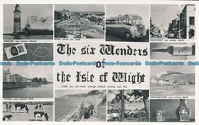 R056124 The Six Wonders of the Isle of Wight. Multi view. Nigh. RP. 1963