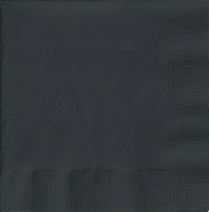 CEG Paper Luncheon Napkins, Black Velvet (58134B) - Picture 1 of 2
