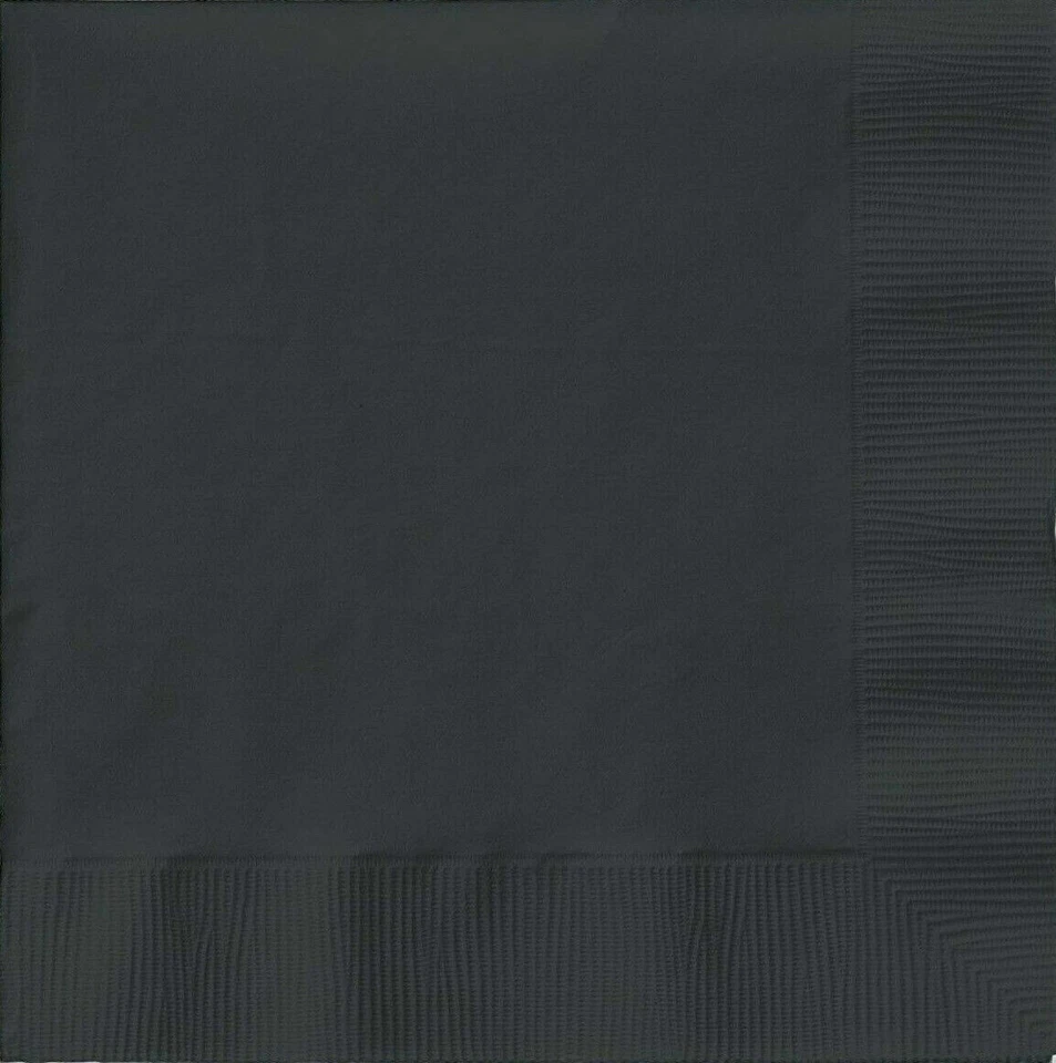 CEG Paper Luncheon Napkins, Black Velvet (58134B) - Image 1 of 2