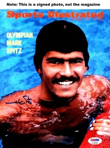 Mark Spitz Signed Swimming 8x10 inch Photo Not an SI Magazine HOF + PSA/DNA COA - Picture 1 of 2