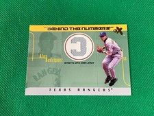2003 E-X Behind the Numbers Game Jersey 199 #AR Alex Rodriguez 123/199 Rangers
