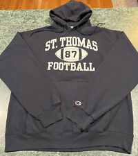 Champion St. Thomas Football Navy Blue Crewneck Sweatshirt Mens Size Large