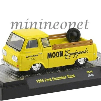 M2 31500 HS14 1964 FORD ECONOLINE PICK UP TRUCK MOON EQUIPPED 1/64 MOONEYES  - Image 1 of 2