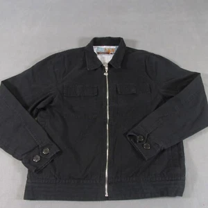 Paul Frank Bomber Utility Jacke Herren M Medium schwarz Baumwolle leicht Full Zip - Bild 1 von 17