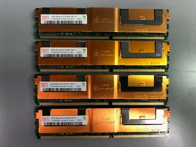 HP 8GB Kit 4x 2GB Hynix 2Rx4 PC2-5300F-555-11 DDR2 Server Memory - Image 1 of 2