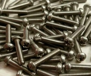 (100 pz) Vite per macchina in acciaio inox testa a padella Phillips 2-56 x 3/8" - Foto 1 di 1