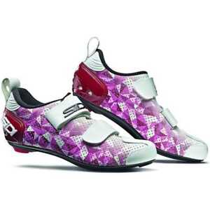 Sidi T-5 Air Women's Triathlon Shoes - Fluo Colour 40 Rose/Jester Red/White
