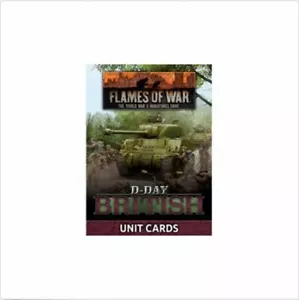 Flames of War D-Day: British Unit Cards New - Picture 1 of 1