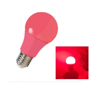 B22 E27 Base LED Bulb SMD 2835 5W Pink Non-dimmable Plastic Bulbs for Christmas - Picture 1 of 17