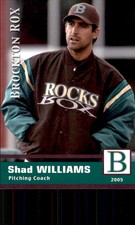 2005 Brockton Rox Grandstand 17 Shad Williams Fresno California CA Baseball Card