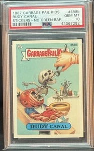 1987 GARBAGE PAIL KIDS SERIES 11 #458B RUDY CANAL 10 GEM MINT - Picture 1 of 2