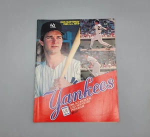 1986 New York Yankees Official Score Book And Souvenir Program Don Mattingly - Picture 1 of 3