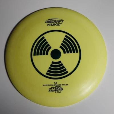 Discraft Elite X Nuke - OOP PFN Disc Golf Distance Driver - Yellow 172g - Image 1 of 4