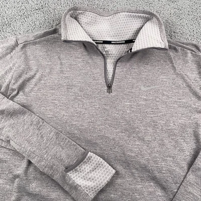 Nike Pullover Womens Large Gray Therma Sphere Element Dri-FIT Running 1/2 Zip - Image 1 of 4
