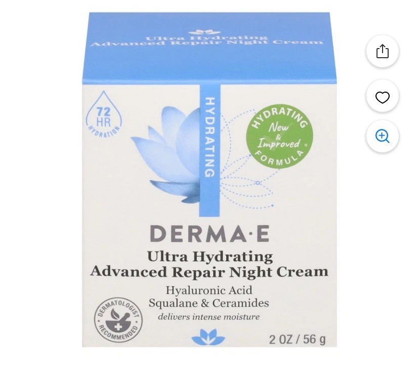 Crema de Noche Derma E Ultra Hidratante Reparación Avanzada 2oz Foto 1 de 1
