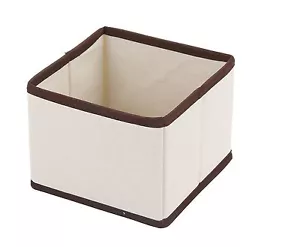 FABRIC CLOSET DRESSER DRAWER STORAGE FOLDABLE ORGANIZER CUBE BIN - Picture 1 of 11