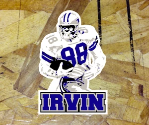 IRVIN Michael Dallas Cowboys Fan WR Play Sticker Decal Bumper Car Window 3.75" - Picture 1 of 1